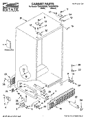 CABINET PARTS Diagram and Parts List for TS22AFXKT08  Estate Refrigerator
