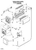 ICEMAKER PARTS Diagram and Parts List for GT2SHMXMS04  Whirlpool Refrigerator