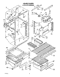 LINER Diagram and Parts List for ET17HKXRMR0  Whirlpool Refrigerator