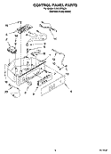 CONTROL PANEL PARTS Diagram and Parts List for KUIA15PRLS4  KitchenAid Ice Maker