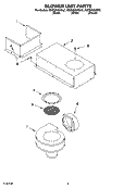 BLOWER UNIT PARTS, OPTIONAL PARTS Diagram and Parts List for KECD865HBL2  KitchenAid Cooktop