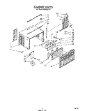 SECTION Diagram and Parts List for CAW06D1A1  Whirlpool Air Conditioner
