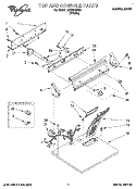 SECTION Diagram and Parts List for LER2614BW0  Whirlpool Dryer