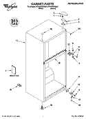CABINET PARTS Diagram and Parts List for ET0WSRXMQ01  Whirlpool Refrigerator