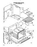 LOWER OVEN Diagram and Parts List for RB270PXXW0  Whirlpool Wall Oven