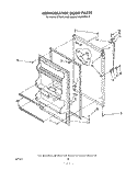 REFRIGERATOR DOOR , NOT ILLUSTRATED Diagram and Parts List for ET16JKXRWR3  Whirlpool Refrigerator