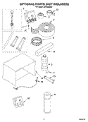 OPTIONAL  PARTS (NOT INCLUDED) Diagram and Parts List for ACQ189XM0  Whirlpool Air Conditioner