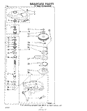 GEARCASE Diagram and Parts List for LA7400XMW0  Whirlpool Washer