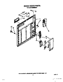 INNER DOOR Diagram and Parts List for DU8950XX0  Whirlpool Dishwasher