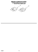 MISCELLANEOUS PARTS OPTIONAL PARTS (NOT INCLUDED) Diagram and Parts List for KUDS01FKSS0  KitchenAid Dishwasher