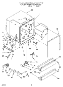 TUB ASSEMBLY Diagram and Parts List for DU925SCGB0  Whirlpool Dishwasher