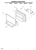 FREEZER DOOR Diagram and Parts List for KTRA22ELSS00  KitchenAid Refrigerator
