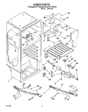LINER, LIT/OPTIONAL Diagram and Parts List for 3ET14GKXBW00  Whirlpool Refrigerator