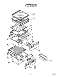 SHELF Diagram and Parts List for 6ED25RQXWW01  Whirlpool Refrigerator