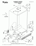 CABINET PARTS Diagram and Parts List for ED5LVAXWS04  Whirlpool Refrigerator