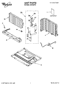 UNIT PARTS Diagram and Parts List for ACU109PP0  Whirlpool Air Conditioner