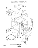 CABINET AND STIRRER Diagram and Parts List for RM988PXLW2  Whirlpool Microwave Oven Combo