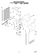 AIR FLOW PARTS, OPTIONAL PARTS (NOT INCLUDED) Diagram and Parts List for GS2SHAXSB00  Whirlpool Refrigerator