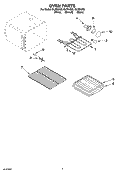 OVEN PARTS Diagram and Parts List for GLP84900  Whirlpool Range