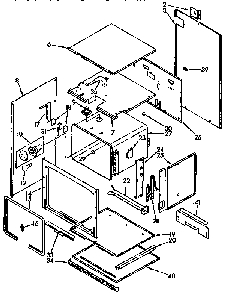 Oven Diagram and Parts List for KEDI141YBL0  KitchenAid Wall Oven