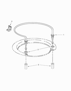 Heater Parts Diagram and Parts List for WDF520PADM3  Whirlpool Dishwasher