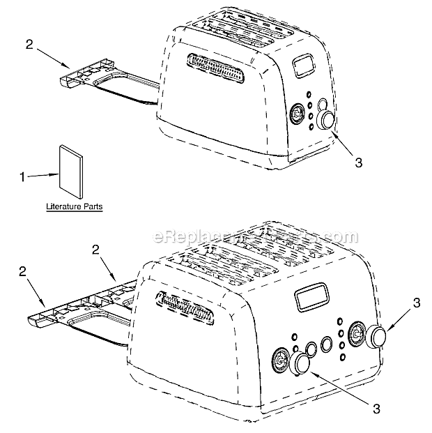 Page A Diagram and Parts List for KMT423 Series 0 KitchenAid Miscellaneous