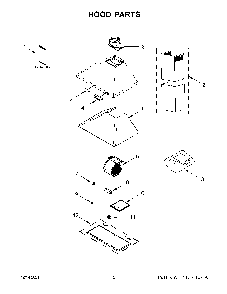 Hood Parts Diagram and Parts List for KVWB406DSS4  KitchenAid Range Hood