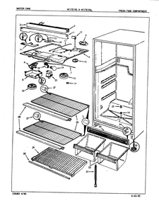 03 - Fresh Food Compartment Diagram and Parts List for NT17E53GLA  Whirlpool Refrigerator