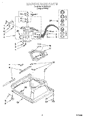 MACHINE BASE Diagram and Parts List for LSR6232JQ0  Whirlpool Washer