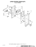 UPPER CONTROL PANEL , LIT / OPTIONAL Diagram and Parts List for SE960PEPW4  Whirlpool Range