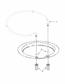 Heater Parts Diagram and Parts List for IUD8555DX0  Whirlpool Dishwasher