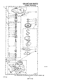 GEARCASE Diagram and Parts List for LA8400XWF0  Whirlpool Washer