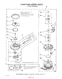 PUMP AND MOTOR Diagram and Parts List for DU7800XS0  Whirlpool Dishwasher