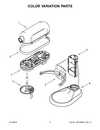 Part Location Diagram of W11199005 Whirlpool GEARCASE