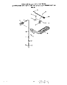 Upper Oven Burner Section Diagram and Parts List for 1835*3A  Roper Range