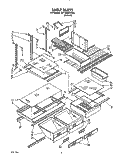 SHELF, LIT/OPTIONAL Diagram and Parts List for 3ET18DKXXN01  Whirlpool Refrigerator