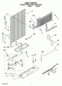UNIT PARTS Diagram and Parts List for ET6WSKXST03  Whirlpool Refrigerator