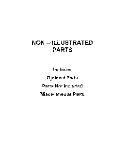 Optional parts (not included) Diagram and Parts List for WDT705PAKB0  Whirlpool Dishwasher
