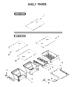 Shelf parts Diagram and Parts List for WRT318FZDM06  Whirlpool Refrigerator
