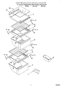 REFRIGERATOR SHELF Diagram and Parts List for ED25TEXHN02  Whirlpool Refrigerator