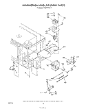 MAGNETRON AND AIRFLOW Diagram and Parts List for RM288PXS0  Whirlpool Microwave Oven Combo