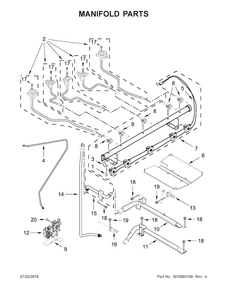 Part Location Diagram of W10432324 Whirlpool SPUD-ORFCE