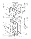 DOOR Diagram and Parts List for ET14JKXMWR1  Whirlpool Refrigerator