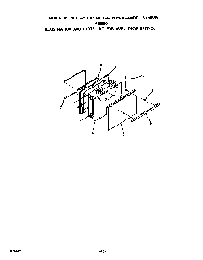 Oven Door Diagram and Parts List for F8558*0  Roper Range