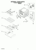 INTERNAL OVEN PARTS Diagram and Parts List for KDRS807SSS03  KitchenAid Range