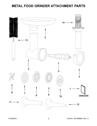 Part Location Diagram of W11254845 Whirlpool PLATE