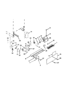 Unit Parts Diagram and Parts List for WUB50X24EM00  Whirlpool Wine and Beverage Cooler