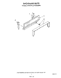 BACKGUARD Diagram and Parts List for SF3000ERW3  Whirlpool Range