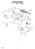 AIR FLOW PARTS Diagram and Parts List for YMH2175XSS1  Whirlpool Microwave