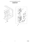 LATCH BOARD Diagram and Parts List for MT0150SJQ0  Whirlpool Microwave